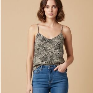 VERO MODA ANIMAL PRINT CAMISOLE SIZE LARGE